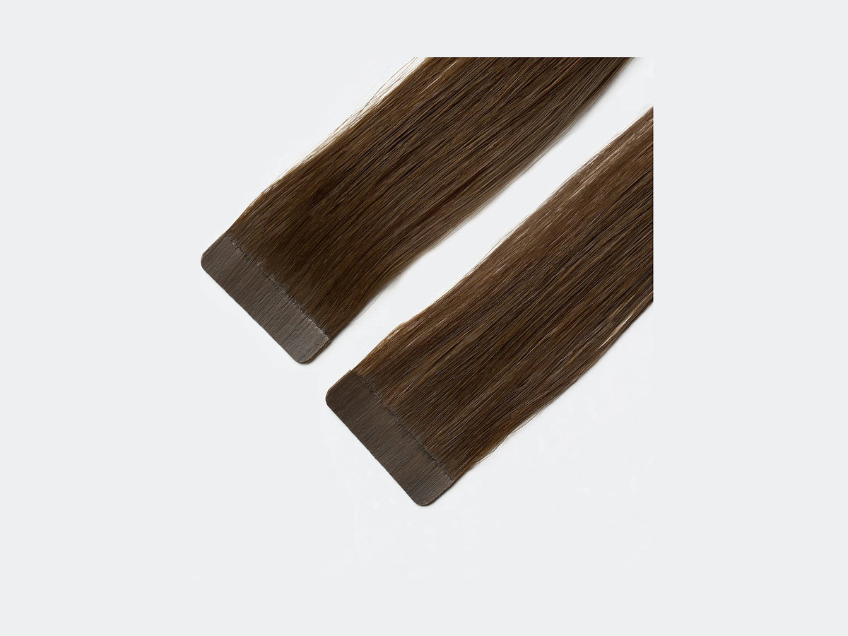 Tape Extensions 4, närbild på det förtejpade fästet