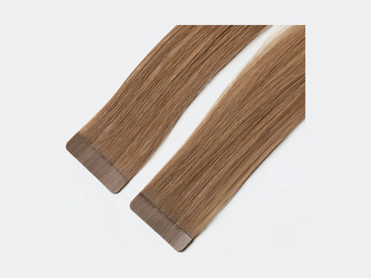 Tape Extensions 6, närbild på det förtejpade fästet