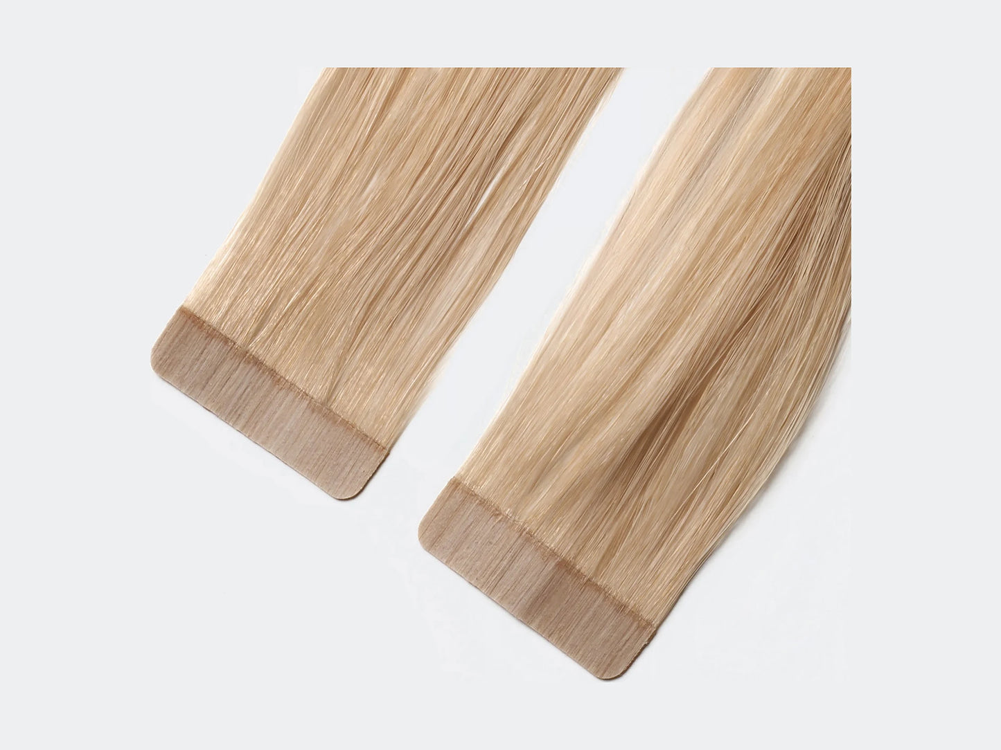 Tape Extensions 10, närbild på det förtejpade fästet