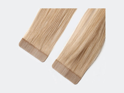 Tape Extensions 10, närbild på det förtejpade fästet