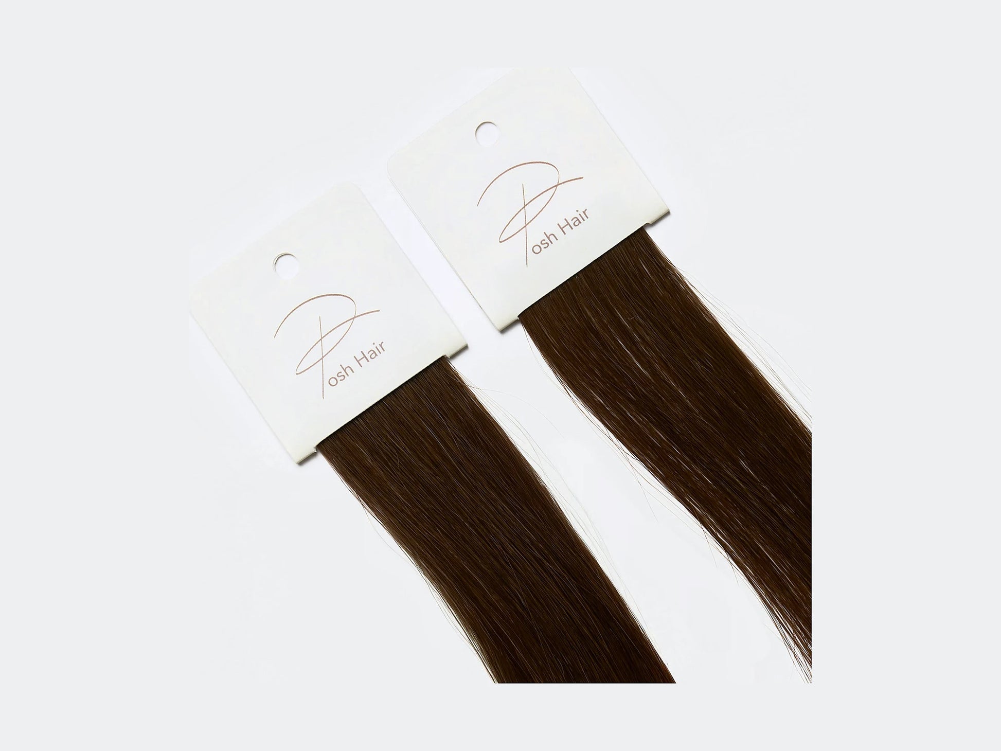 Tape Extensions 3W, närbild på det förtejpade fästet