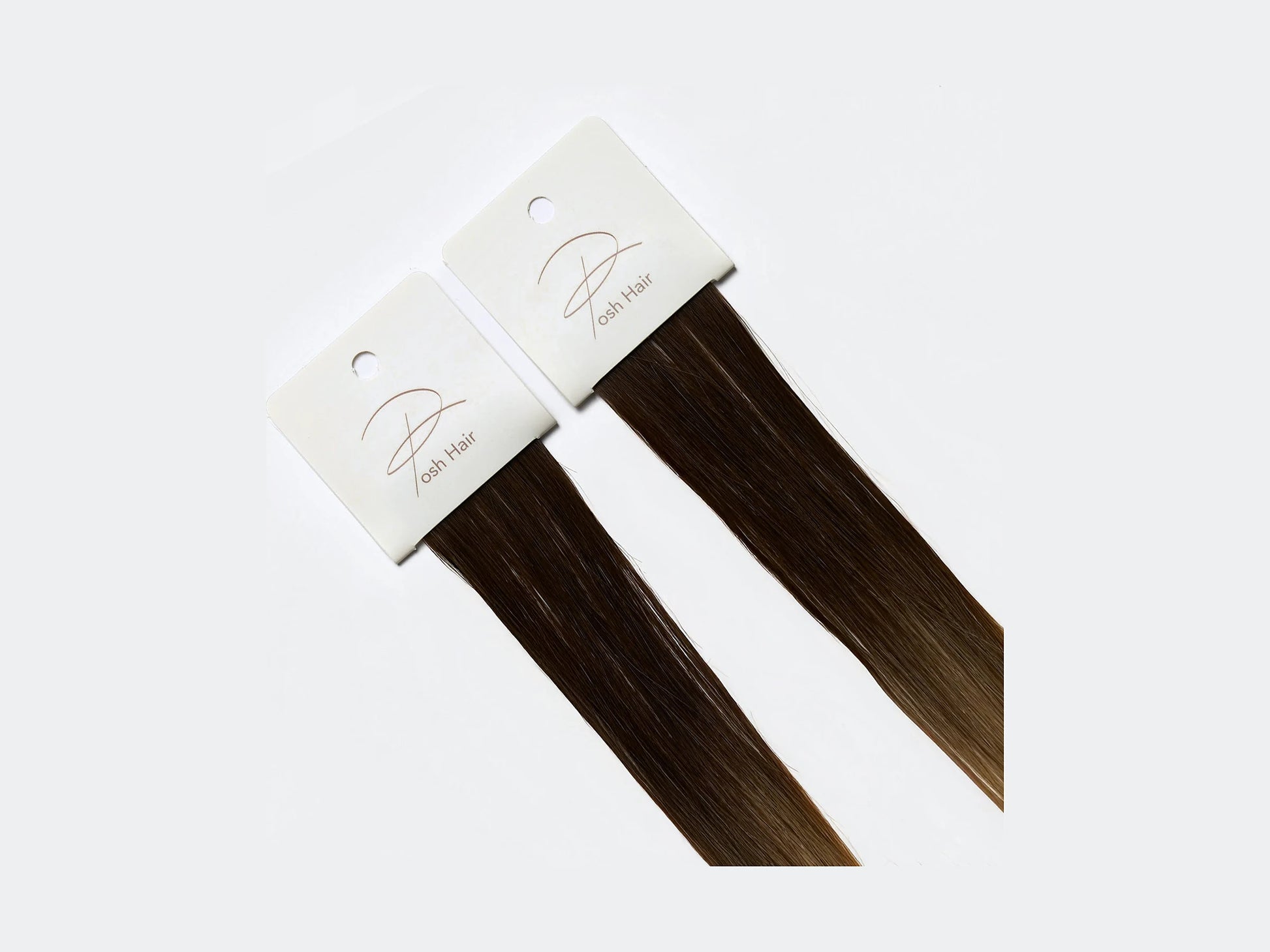 Tape Extensions Rio, närbild på det förtejpade fästet
